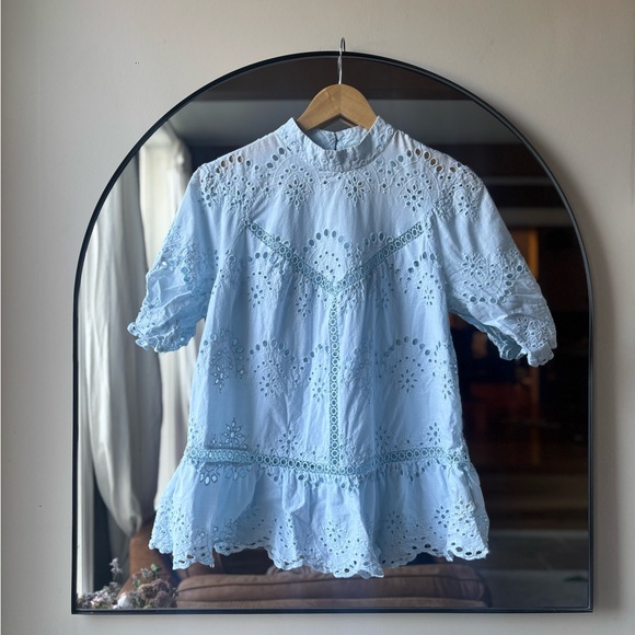 ADIVA | eyelet blouse | size medium - Picture 3 of 6